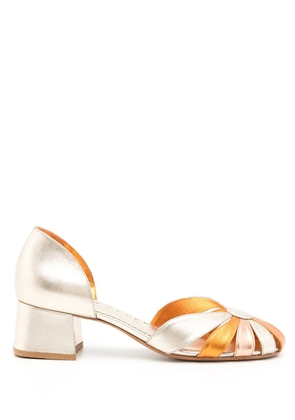 Sarah Chofakian D'orsay Marjorie pumps - Metallic