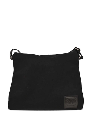 CHANEL Pre-Owned 2004-2005 logo-patch cross body bag - Black