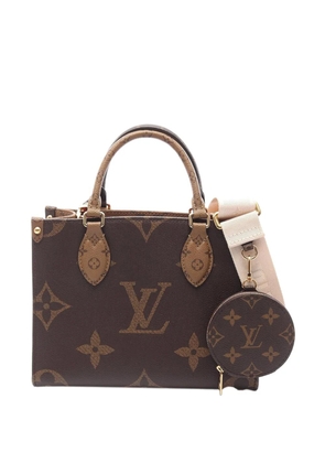 Louis Vuitton Pre-Owned 2021-2025 Monogram Reverse Giant OnTheGo PM satchel - Brown
