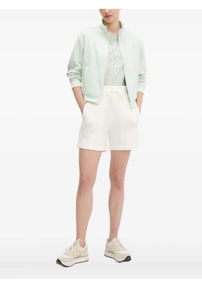 GUESS USA stripe-detail zip-up sweatshirt - Green