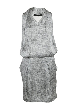 Alexander McQueen Pre-Owned silk sleeveless mini dress - Grey