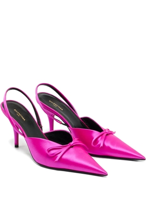 Balenciaga Pre-Owned Knife bow-detail pumps - Pink