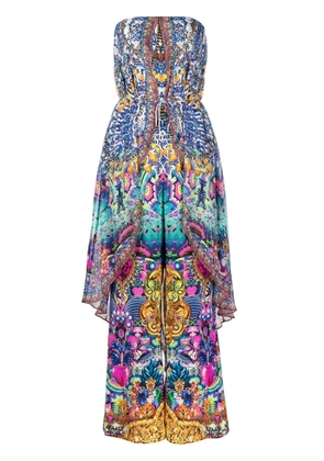 Camilla strapless overlay jumpsuit - Blue