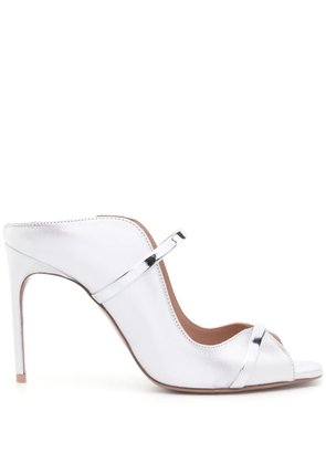 Malone Souliers 100mm metallic-finish sandals - Silver
