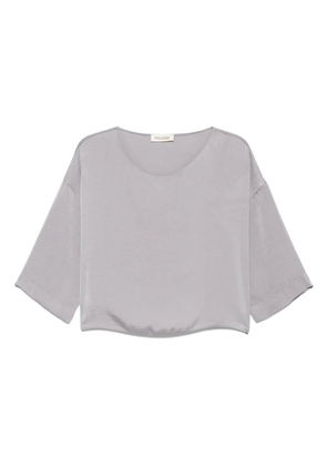 MOUTAKI satin t-shirt - Grey