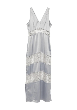 BLAKLACE lace panel dress - Grey