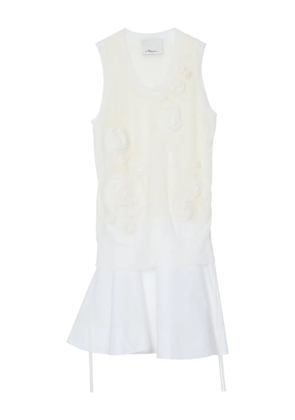 3.1 Phillip Lim floral-appliqué midi dress - White