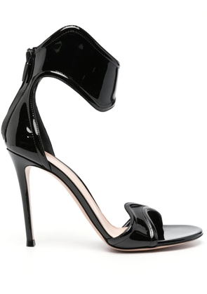 Gianvito Rossi Lucrezia 105mm leather sandals - Black