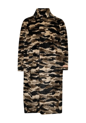 PDF camouflage-pattern coat - Brown