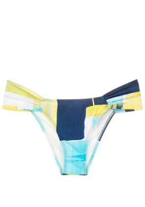 Lenny Niemeyer abstract-pattern print bikini bottoms - Blue