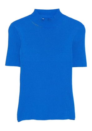 Oscar de la Renta turtleneck top - Blue