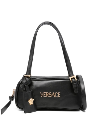 Versace logo-plaque mini bag - Black