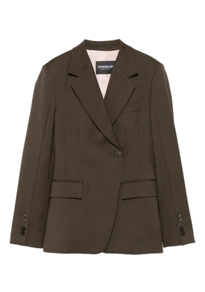 DONDUP single-button notched-lapels blazer - Brown