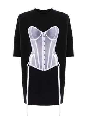 HAMZA Provocateur 2.0 printed mini dress - Black