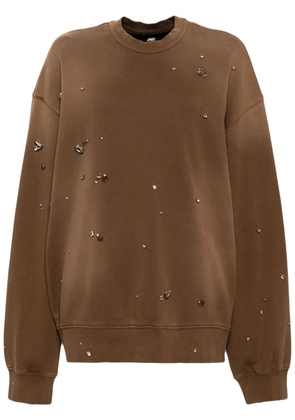 JNBY rhinestone-embellished sweatshirt - Brown