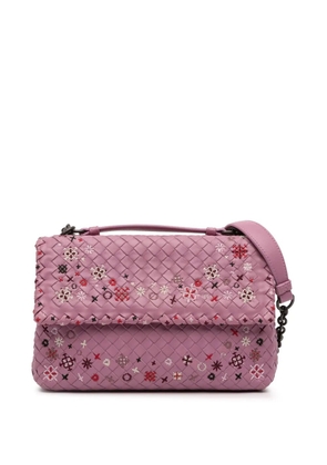 Bottega Veneta Pre-Owned 2012-2025 Small Nappa Intrecciato Embroidered Olimpia shoulder bag - Pink