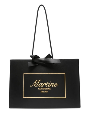 Martine Rose logo-debossed tote bag - Black