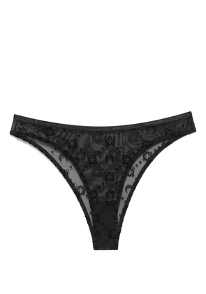 Marine Serre Moonogram mesh briefs - Black
