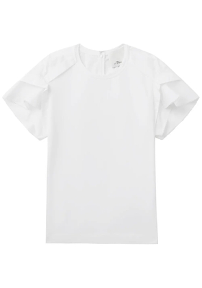 3.1 Phillip Lim draped-detail T-shirt - White