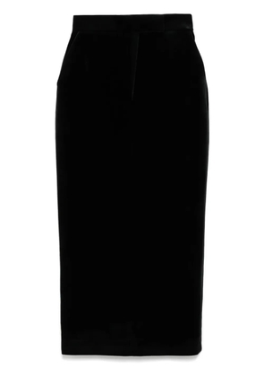 Alex Perry velvet pencil skirt - Black