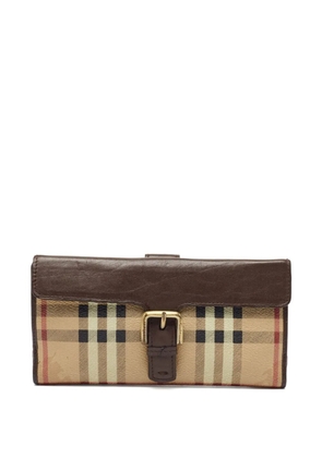 Burberry Pre-Owned check-print wallet - Brown