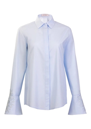 Silvia Tcherassi Neve flared embroidered shirt - Blue