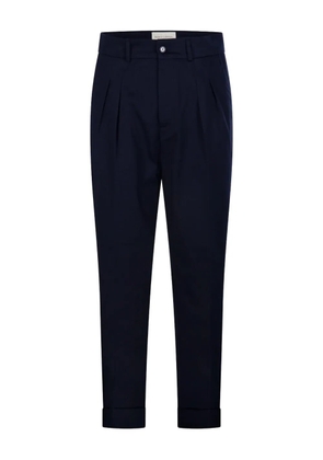 MARCO COPPOLA pleated cuffed trousers - Blue