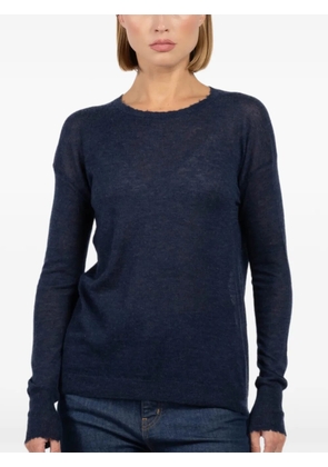 Autumn Cashmere frayed sweater - Blue
