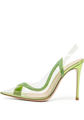 Gianvito Rossi 110mm pointed-toe heeled pumps - Green