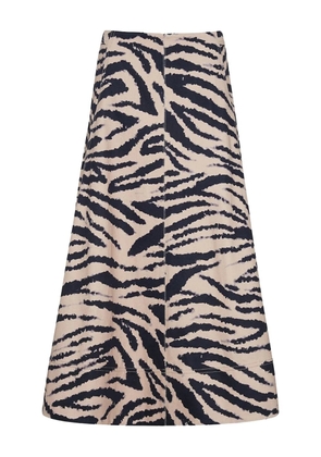 Cara Cara zebra-print skirt - Neutrals