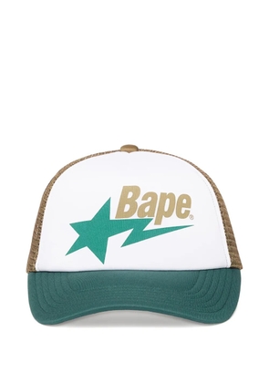 A BATHING APE® star-print mesh baseball cap - White