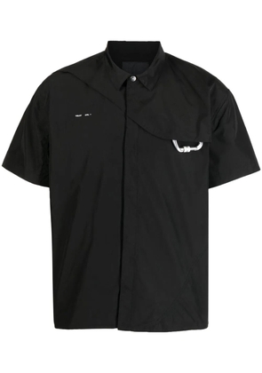 HELIOT EMIL Carabiner short-sleeve shirt - Black