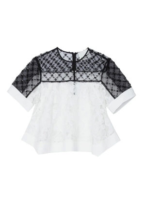 3.1 Phillip Lim beaded lace top - White