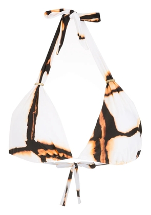 Lenny Niemeyer Lenco Rust bikini top - White
