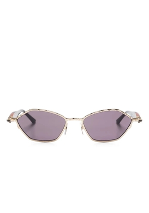 Kuboraum geometric-frame sunglasses - Gold