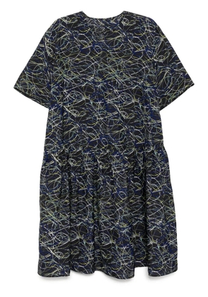 JNBY all-over graphic print dress - Black