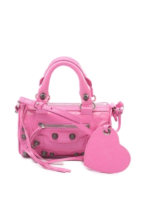 Balenciaga Pre-Owned 2010-2025 Nano Lambskin Motocross Le Cagole crossbody bag - Pink