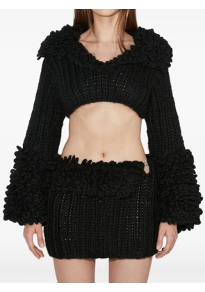 MISBHV ruffled knitted sweater - Black