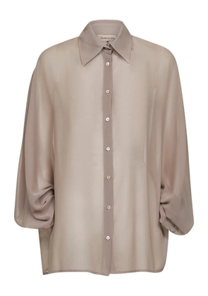 Blanca Vita satin shirt - Neutrals