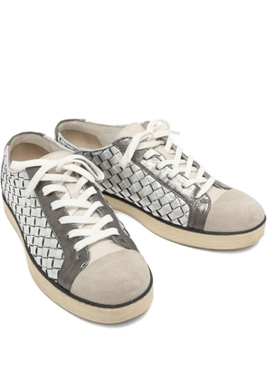 Bottega Veneta Pre-Owned Intrecciato sneakers - Silver