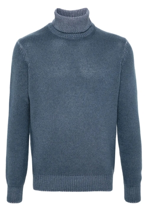 Dell'oglio roll-neck wool blend jumper - Blue