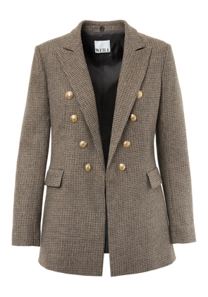 WEILL PARIS checked blazer - Brown
