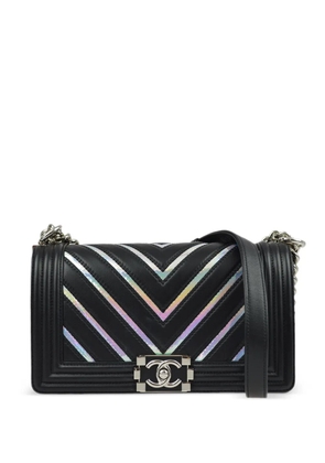 CHANEL Pre-Owned 2017 Boy Chanel shoulder bag - Black