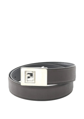 Fendi Pre-Owned 2000s logo-buckle leather belt - Brown