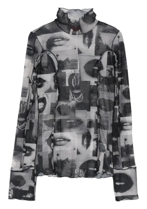 HUGO Deuphoria mesh T-shirt - Black