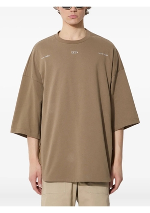 A.A. Spectrum Knockout dropped-shoulder T-shirt - Brown