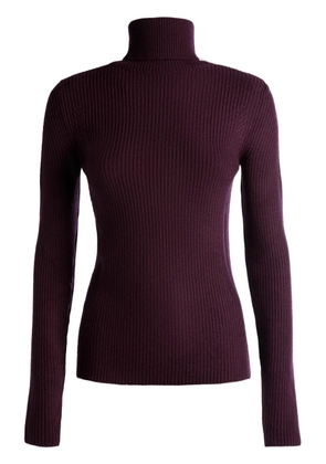 Bally roll-neck ribbed-knit jumper - Red