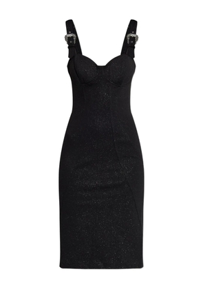 Versace Jeans Couture buckle-strap midi dress - Black
