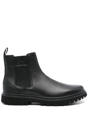 Calvin Klein Jeans leather boots - Black