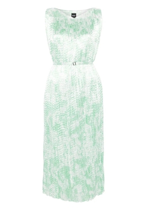 BOSS belted midi dress - Green